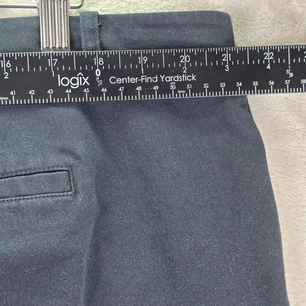 Lauren Ralph Lauren Dress Shorts Womens Plus 20W Black Stretch Chino Flat Front‎